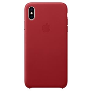 Leather Back Cover for Apple iPhone XS Max Red Leather Back Cover for Apple iPhone XS Max Red